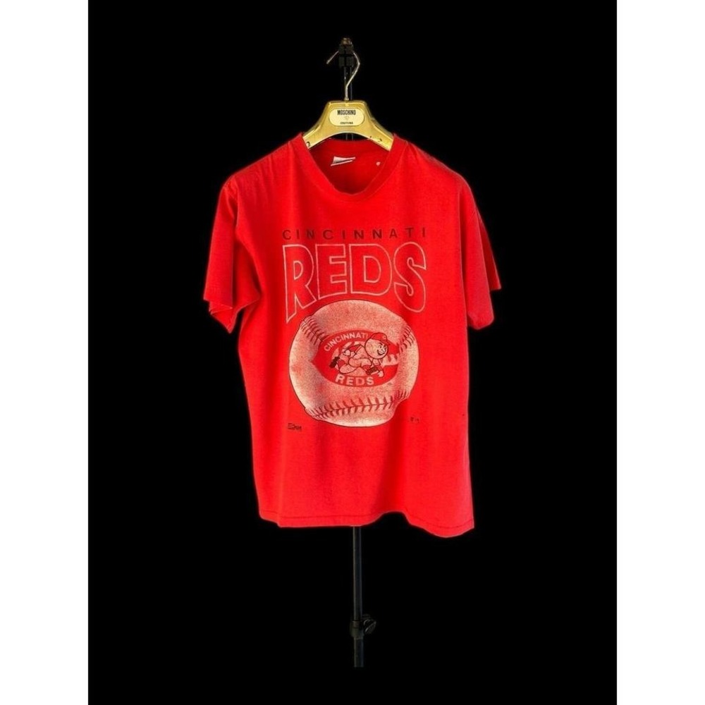 Cincinnati‎ Reds 1995 Salem MLB T-Shirt Size Large Vintage Single Stitch